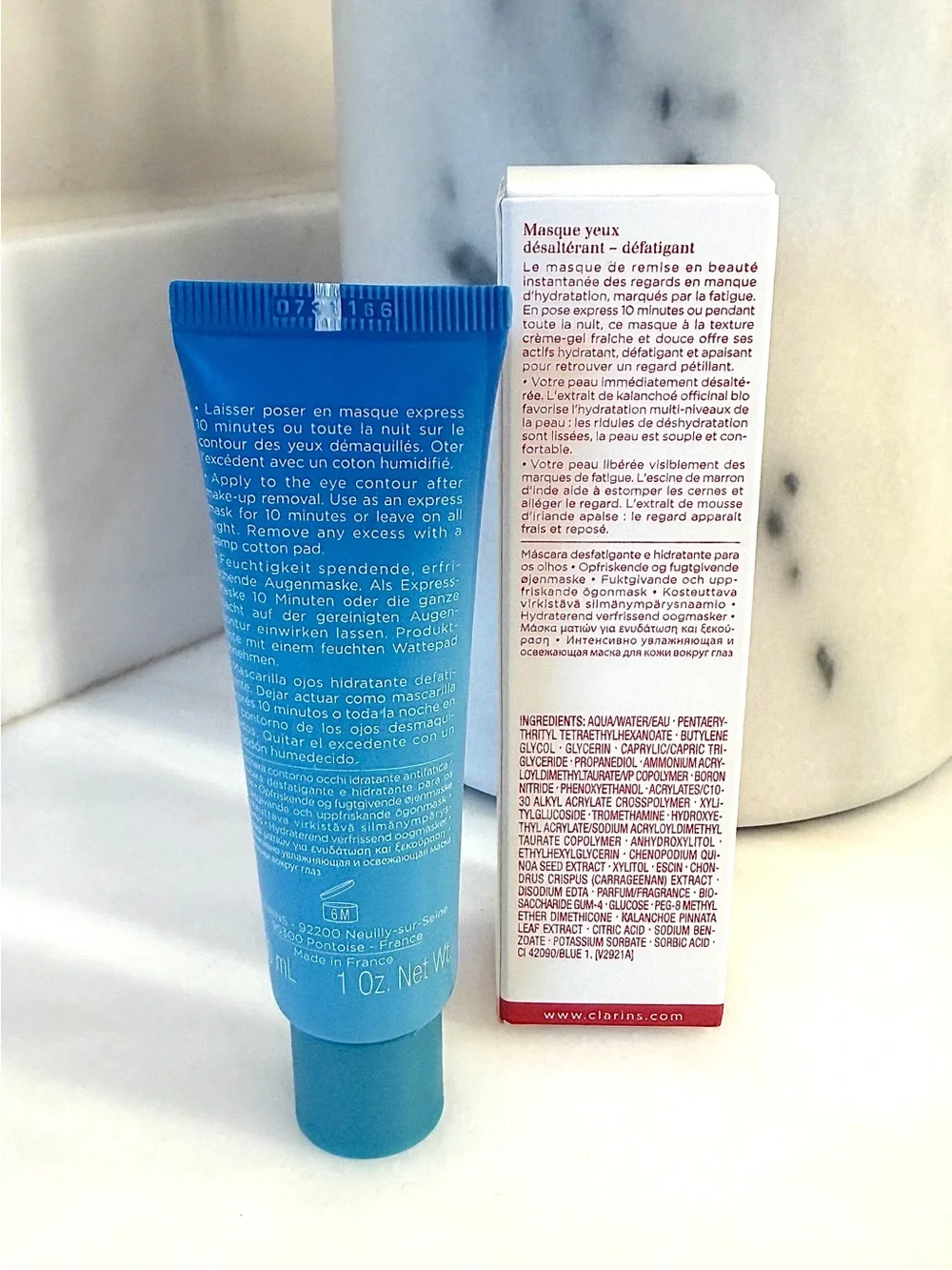 Clarins Hydra-Essentiel Moisturizing Reviving Eye Mask - New in Box - Picture 2 of 3